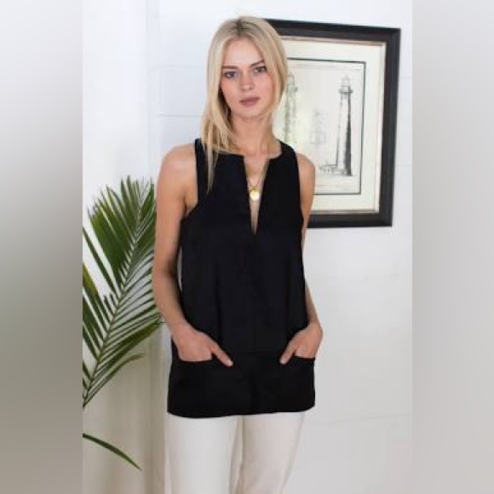 Emerson Fry. A Line Mod Top. Linen.